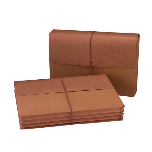 Redrope Expanding File Wallet, Flap and Cord Closure, 3-1/2" Expansion, Legal...