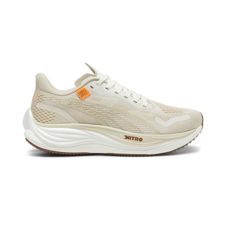 PUMA Velocity Nitro 3 X Fm Running Womens Beige Sneakers Athletic Shoes 3795750