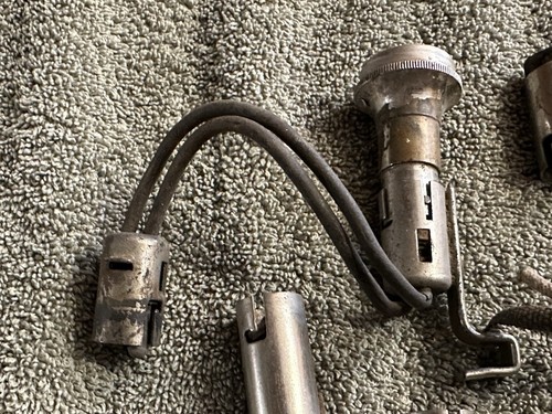 EARLY 1900’s Vintage Automobile Electric Connectors Plugs Sockets Light Parts - Picture 3 of 24