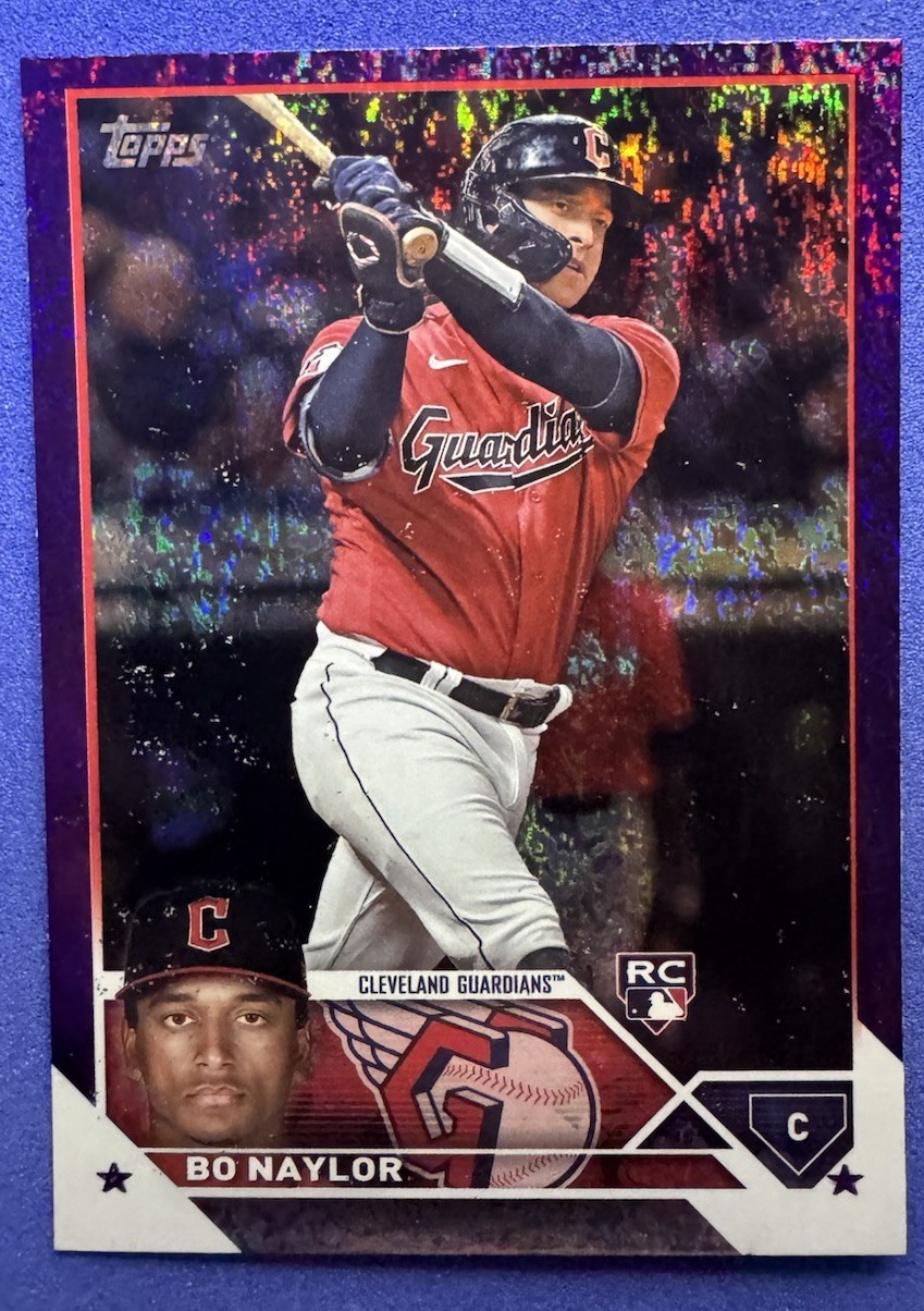 2023 Topps Series 2 - Bo Naylor #421 Purple Foil /799 (RC)