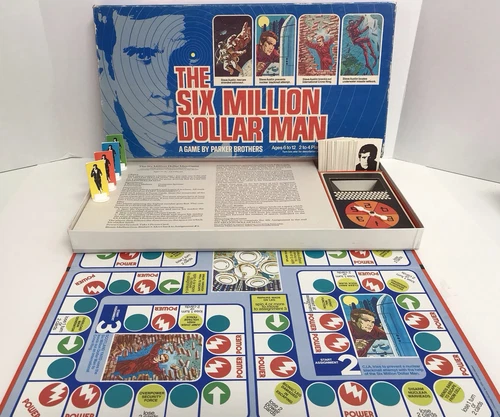 Vintage The Six Million Dollar Man Board Game Parker Brothers 1975 Complete