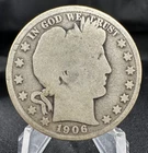 1906 P Barber Half Dollar  90% Silver 50 Cent Piece Coin