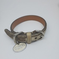 COACH VINTAGE Y2K GOLD LEATHER BROWN JACQUARD...