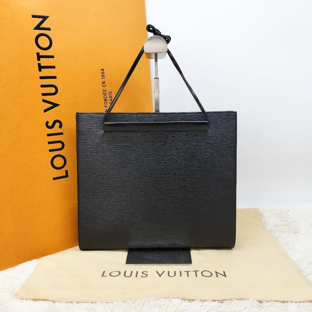 Louis Vuitton Epi Leather Saint-Tropez Tote Bag in Black M52462 - Chic & Stylish