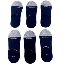 6 Pairs Women Men's BOMBAS No-show socks Size Large
