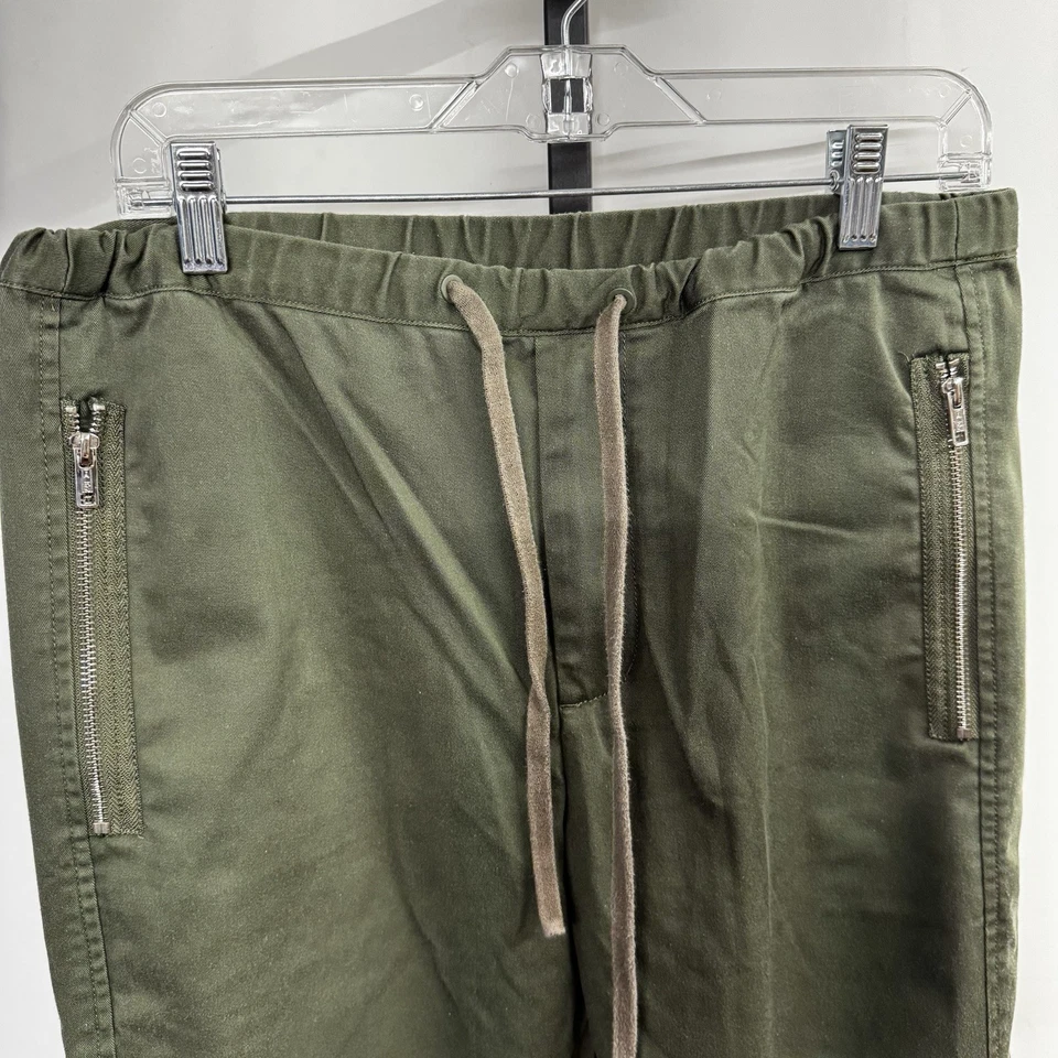 3.1 Phillip Lim Men’s 30 30x29 Green Slim Jogger Drawstring Pants Stretch Cotton - Image 3 of 4