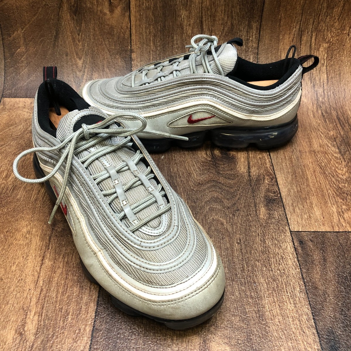 NIKE AIR VAPORMAX 97 SILVER BULLET RED AJ7291-002 MEN'S SNEAKERS US 12 NO  BOX