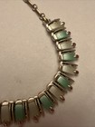 *RARE* VINTAGE ESTATE SIGNED CORO Blue Green White THERMOSET 15 1/2” NECKLACE! — photo 2