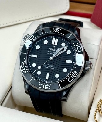 Omega Seamaster Diver 300M Black Ceramic/Titanium Box & Card 210.92.44.20.01.001