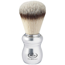 Omega Heavy Aluminum Hi- Brush Shaving Brush 0146652