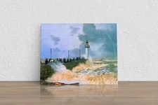 Claude Monet "The Jetty at Le Havre" Canvas Print Wall Art Home Decor
