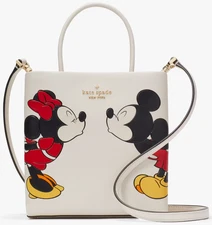 Kate Spade Disney X Minnie Mouse Mini Tote Ivory White Bag KG591 Purse $329