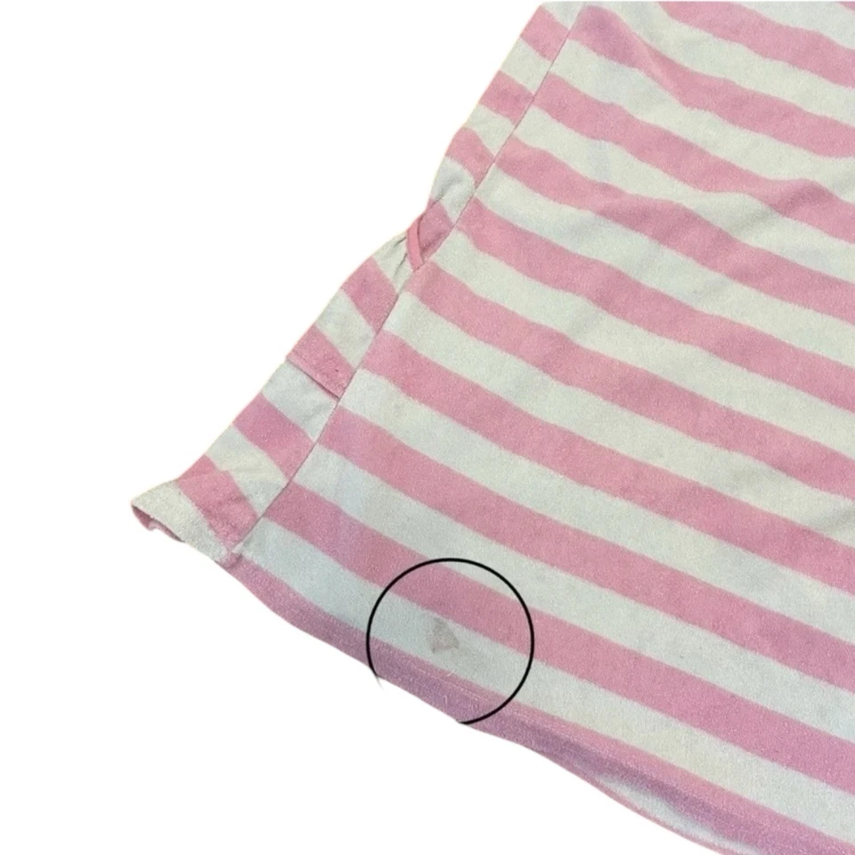 Vestido de encubrimiento St. Eve para niñas de tela de rizo rosa a rayas cremallera completa talla 10/12 Foto 4 de 4