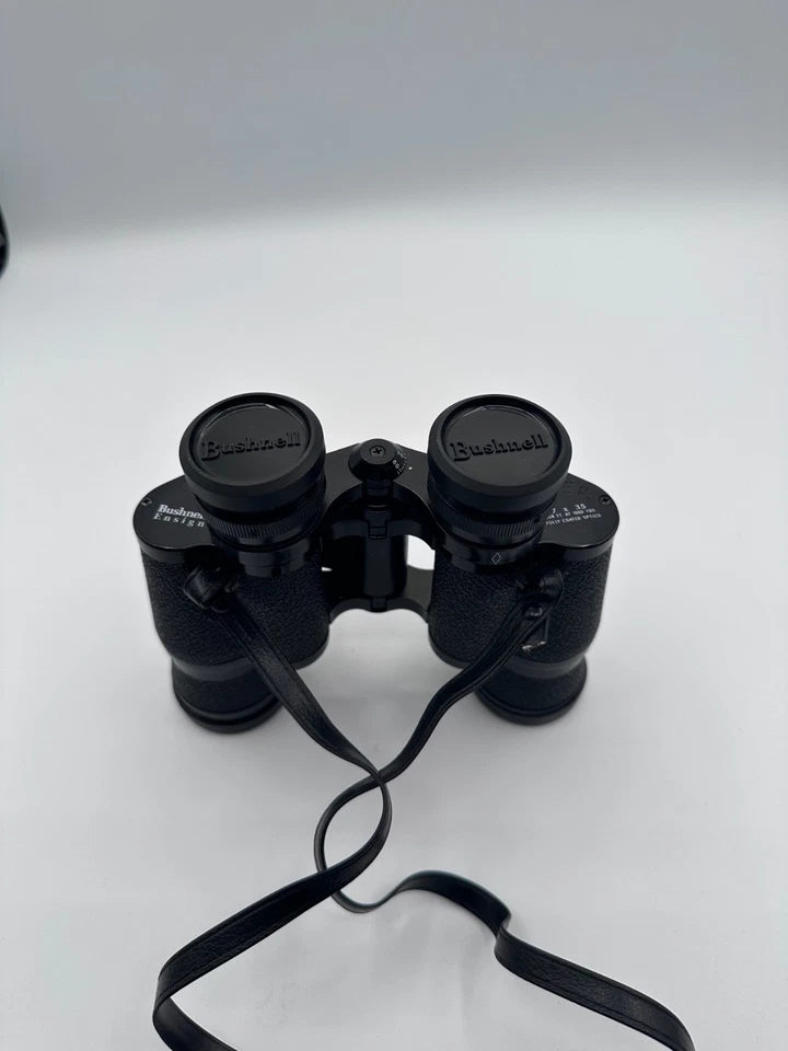 Vintage Bushnell Ensign 7x35 Wide Angle Insta Focus Binoculars Japan w/ Case - Image 2 of 4