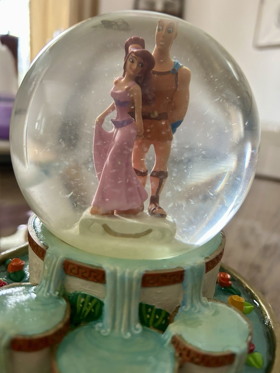 ヘラクレス メガラ メグ I won't say オルゴール スノーグローブ RARE Collectors Piece! Disney Hercules Megara music box Snow Globe