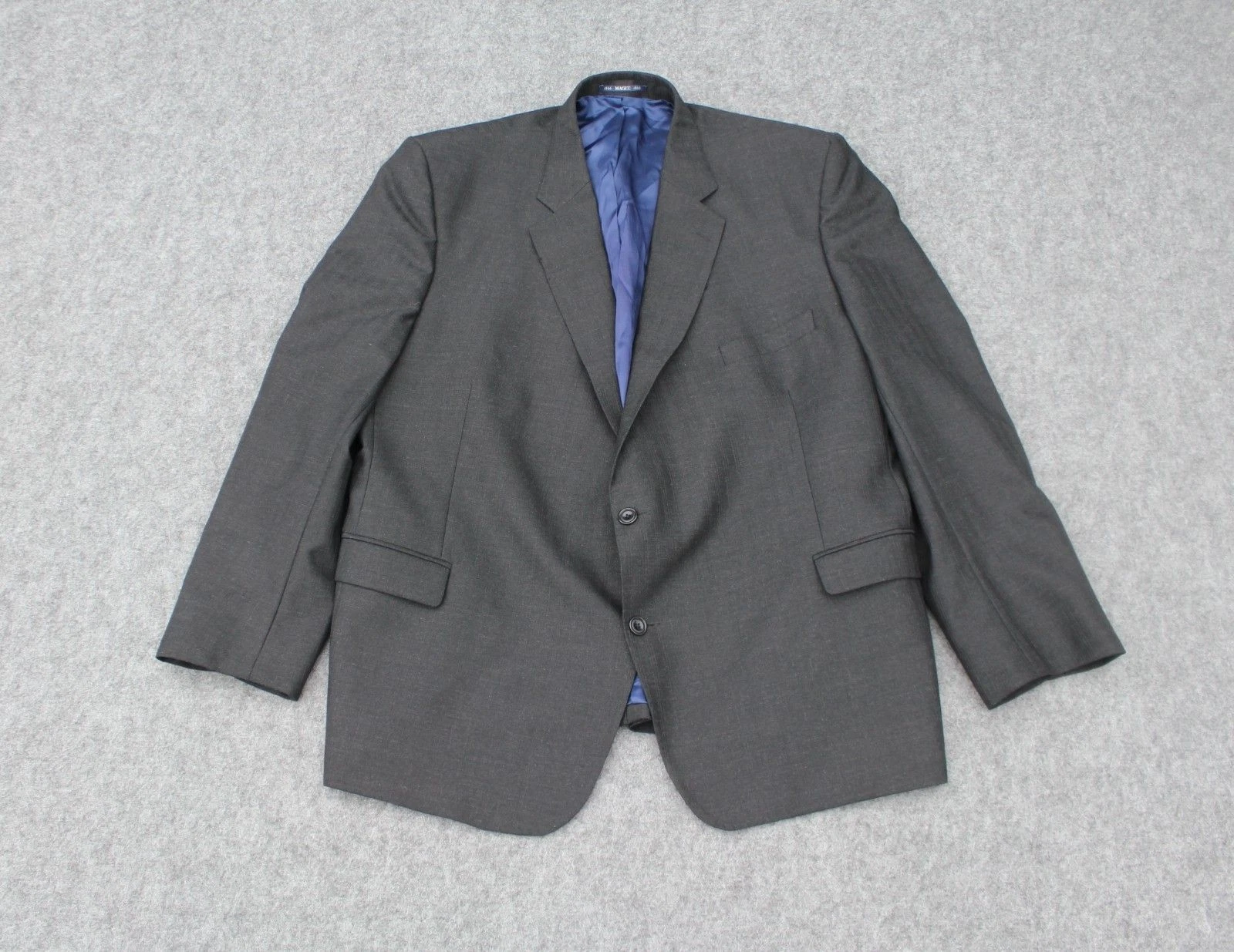 Magee 1866 Olympic T2 Blazer Jacket Mens UK 54/50R Charcoal Black Wool Blend