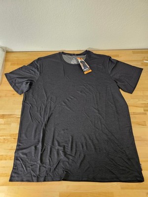 XXL / 2XL - BLACK - Gerry Men's Lightweight Cool Knit Active Gym Tee Shirt