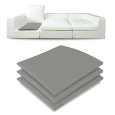 Couch Cushion Supports for Sagging Seat 22 x 22 High Density 40D Curved Foam ...