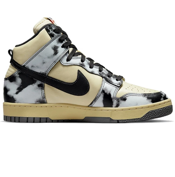 Nike DD9404‑700 High‑Top Beige Negro Tie‑Dye Vintage Lavado Retro Skate Sneaker 3