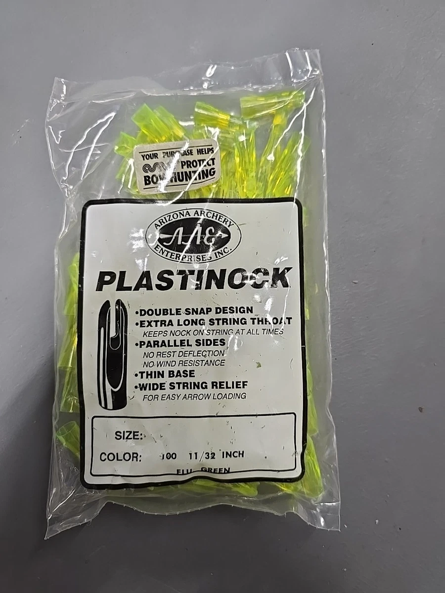 RARE Vintage AAE Plastinocks 11/32 100 PEICE BAG Fluorescent GREEN