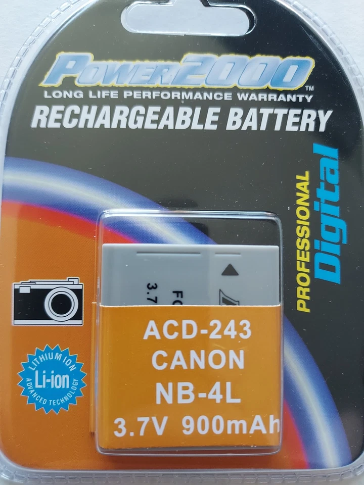 Power2000 ACD-243 Replacement Battery for the Canon NB-4L Battery - Image 2 of 4
