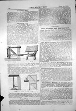 Original Antiguo Estampado Dolores Suelo Calambre Vigas Suelo Tableros Suelo 1870