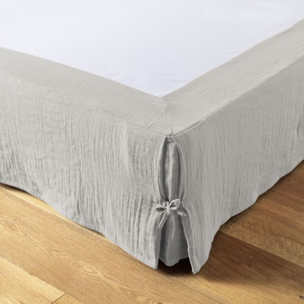 Cache-sommier 180x200 cm en gaze de coton Nuage pour lit double