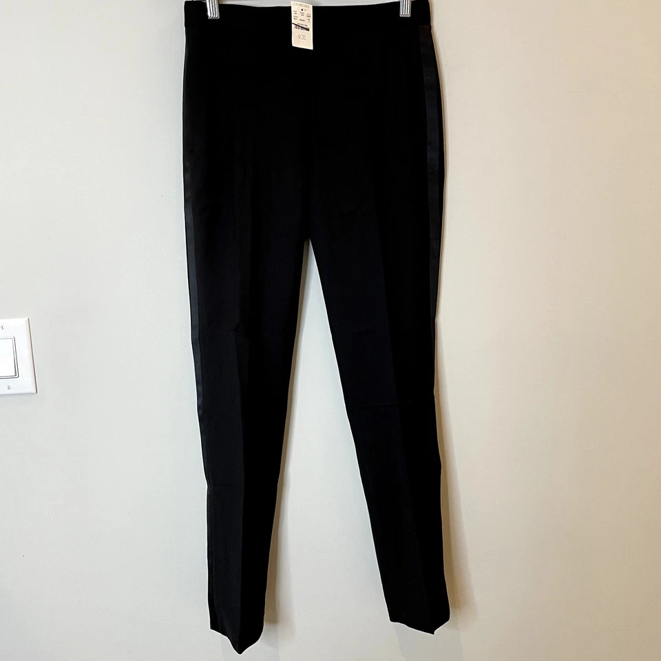 Pantalón Esmoquin J.Crew Niños Slim Ludlow Lana Italiana Ocasión Especial A8663 Negro 14 Foto 4 de 4