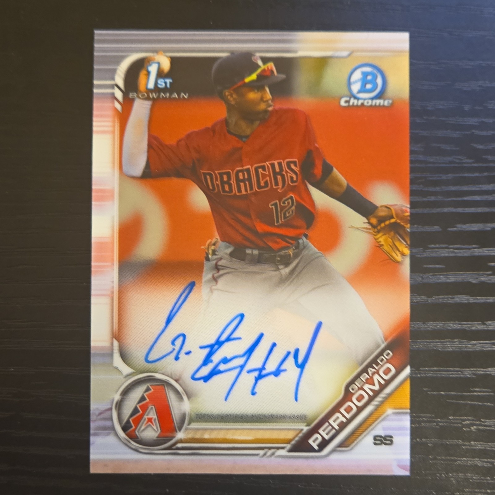 Topps 2019 Bowman Chrome Geraldo Perdomo Rookie Autograph Diamondbacks CPA-GP