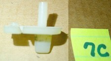 White Pick-up Guide 1/32nd Small 1/8" shaft Slot Car Vintage Original Used 7C
