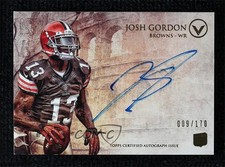 2012 Topps Valor Valor Auto Rookie 9/170 Josh Gordon #VA-JG Auto 7zf