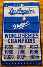 New Los Angeles Dodgers World Series Champions Flag 3 feet x 5 feet