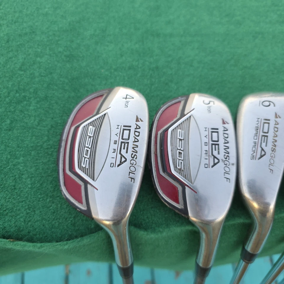 ADAMS GOLF IDEA A3 OS HYBRID IRON SET 4/5 HYBRIDS, 6-PW IRONS, STIFF FLEX SHAFTS - Image 2 of 4