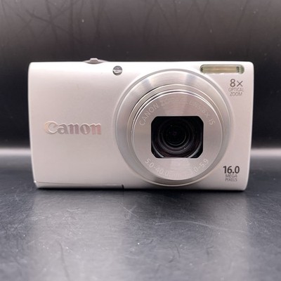 Canon PowerShot A4000 IS Silver 16.0 MP Digital Camera Excellent