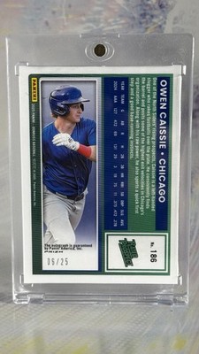 2025 Donruss - Optic Rated Prospects Owen Caissie #186 Pandora