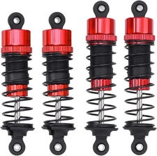 4-Pack RC Car Shock Absorber Metal Damper Compatible with MJX Hyper Go... 