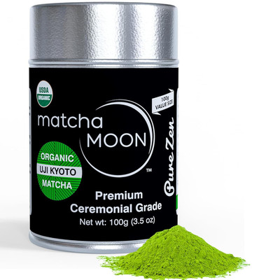 Premium Organic Matcha Powder - Ceremonial Grade from Uji Kyoto - 100G Tin