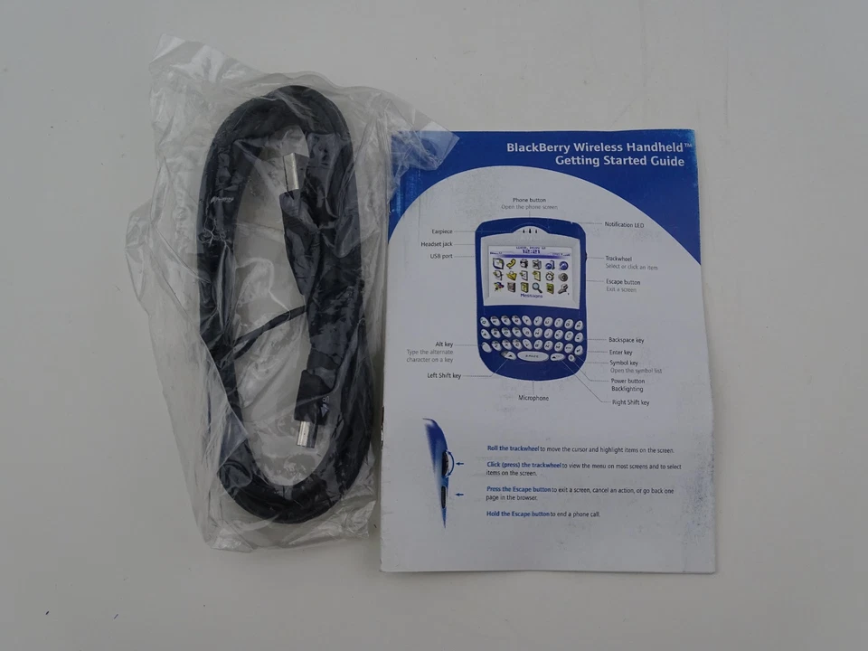 Vintage Blackberry 7290 32 MB Black Unlocked T-Mobile Open Box For Collectors  - Image 2 of 4