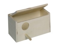Nobby Wellensittich Nistkasten 21 X 13X X 12,5 Cm Loch Links Vogel