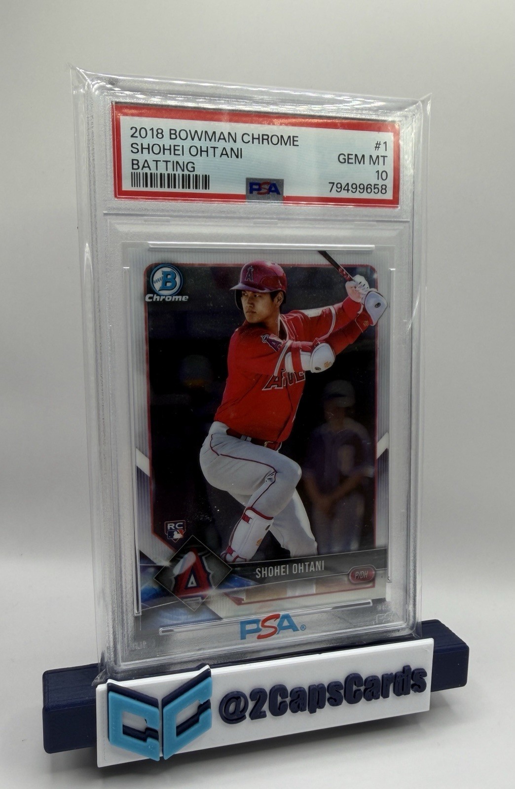 2018 Bowman Chrome Base Shohei Ohtani #1 Batting (RC) PSA 10