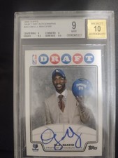 BGS 9 2008 Topps Draft Day Auto O J OJ Mayo 19/100