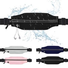 Slim Running Belt For Men and Women Waist Fanny Pack Phone Holder Pouch Bag Refl