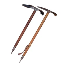 Vtg 1960s-70s Ice Axes CAMP INTERALP 29" Leather Cover, HOPE ALPINIST 30cm 33.5"