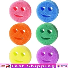 6 Pack Non Scratch Kitchen Sponges Dishes Cleaning Multi Functional Quick Dry US