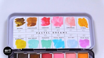 Prima Art Philosophy PASTEL DREAMS Watercolor Confections Paint 12 Pan Set 