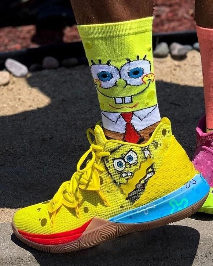 Leraren dag Scheiding crisis new Spongebob Squarepants Socks foot Sox boys girls youth unisex 2 pairs |  eBay