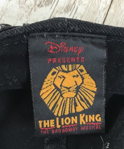 Disney Lion King Adult VIP Black Strapback Dad Hat One Size Fits Most - Picture 3 of 3