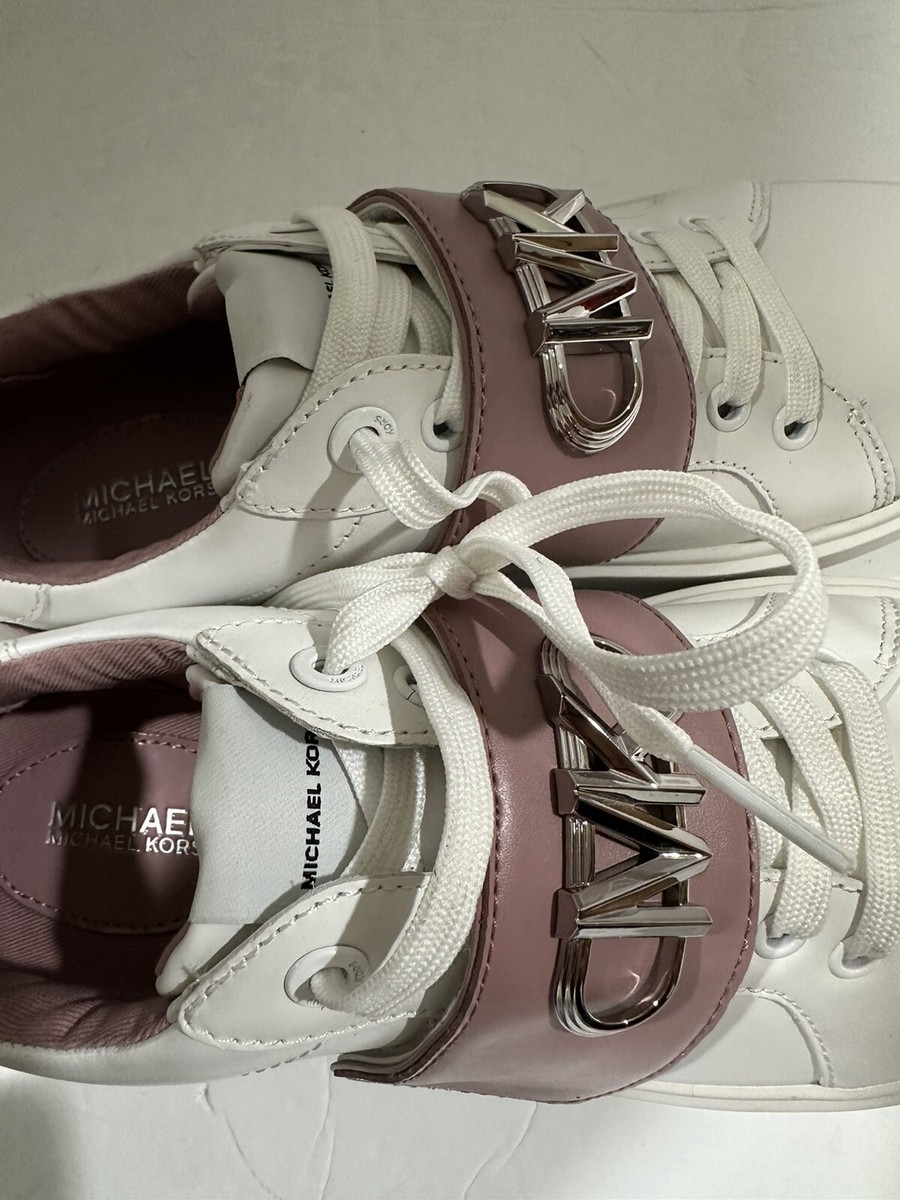 【Michael Kors】☆スニーカー☆ Emmett Leather Sneaker Emmett Logo Embellished Leather Sneaker | Michael Kors [US]
