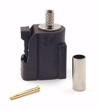 4pcs FAKRA Connector Straight Jack Crimp RG174 Brown Key Code F TV 2
