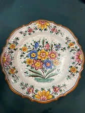 Mari Deruta Majolica Porcelain Decorative Plate Decoration